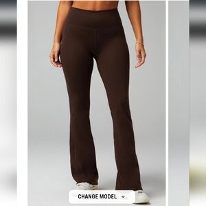 Oasis PureLuxe Kick Flare Leggings Yoga Pants for workout gym cacao espresso